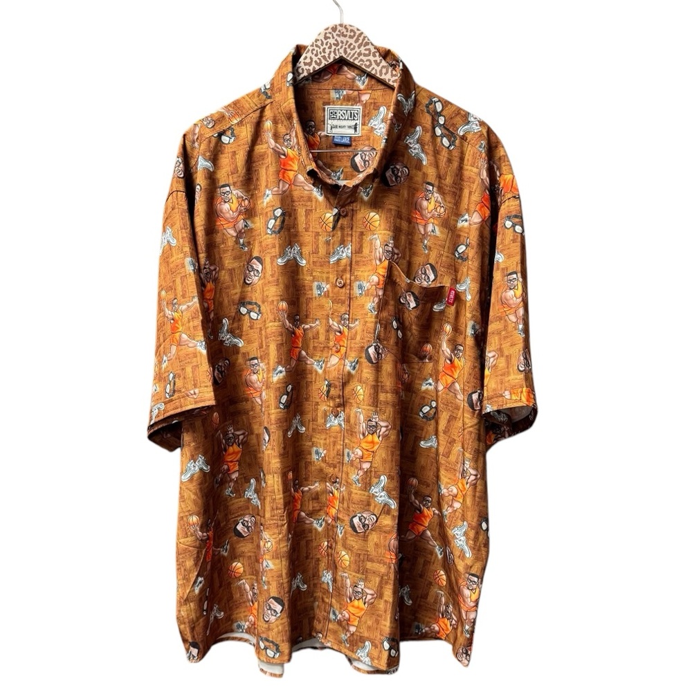 The RSVLTS Shirt Anthony Spice Adams Basketball Kunuflex Button Up XXXXL